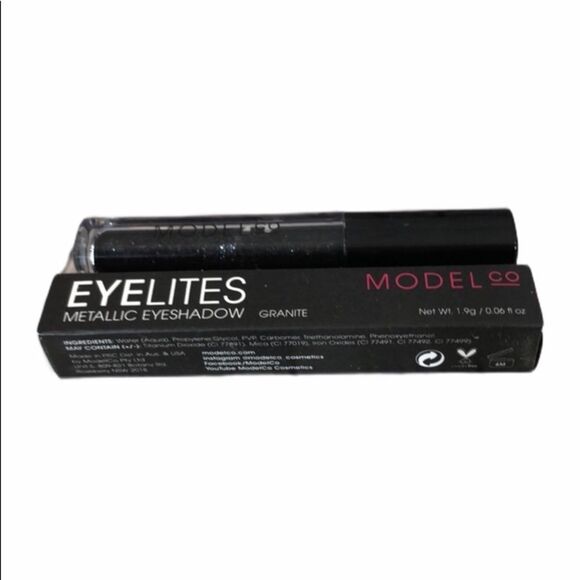 Model Co Eyelites Metallic Eyeshadow Granite New in Box - Picture 2 of 10